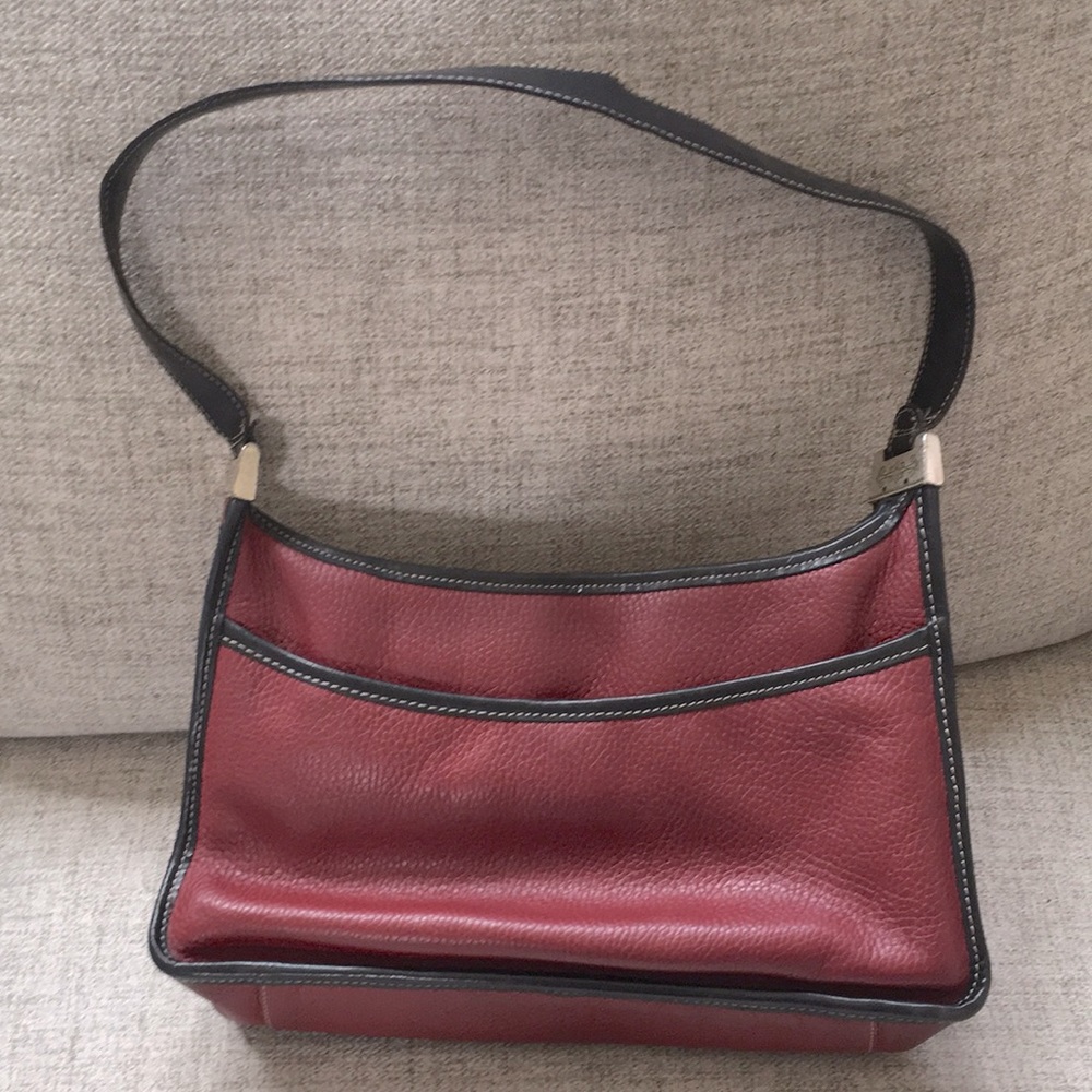Brighton leather burgundy/black purse